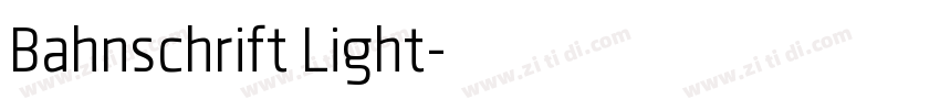 Bahnschrift Light字体转换
